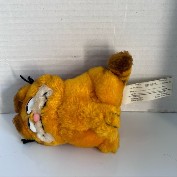 Garfield Orange Cat Sitting Plush 1978 1981 Dakin United Feature Syndicate 5” - Picture 5 of 9